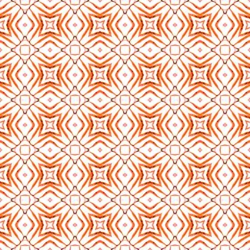 Organic tile. Orange pleasing boho chic summer 스톡 일러스트