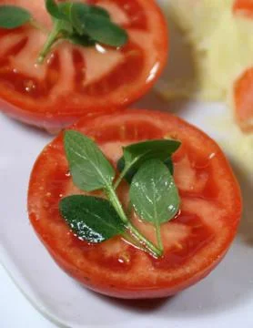 Organic tomatoes Stock Photos