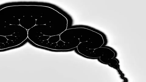 Organic Tree Pattern Mask Brain Cellular Automata Repeating Fractal Branching Stock Footage 143893182