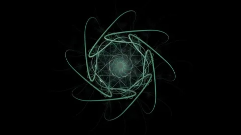 Organic trippy mandala Stockbeeldmateriaal 69197166