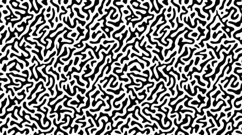 Organic turing reaction pattern for modern textile prints. Illustrazione stock