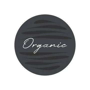 Organic vector icon. Gray white isolated sign. Illustration symbol for food 스톡 일러스트