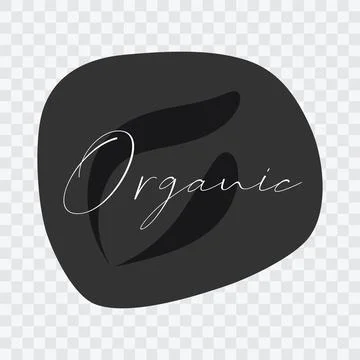 Organic vector icon. Gray white isolated sign on transparent background Stock Illustration