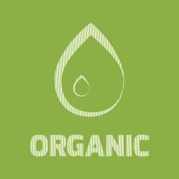Organic vector logo Stock Illustration