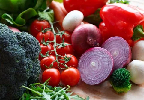 Organic vegetables Stock Photos