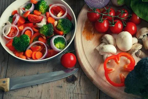Organic vegetables Stock Photos