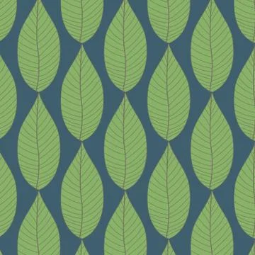 Organic wallpaper with a pattern of leaf in a linear style. イラスト素材