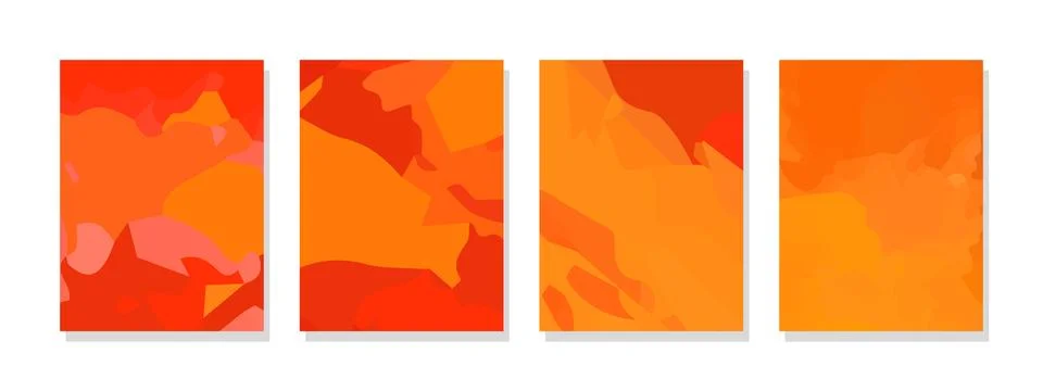 Organic wavy gradient background with red-orange pattern. Minimalist design.. Stock Illustration