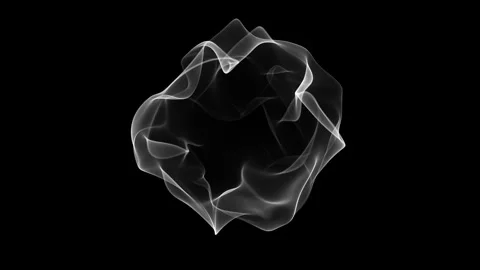 Organic White Fluid Bubble Animation Stock Footage 340249022