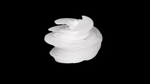 Organic white form Illustrazione stock