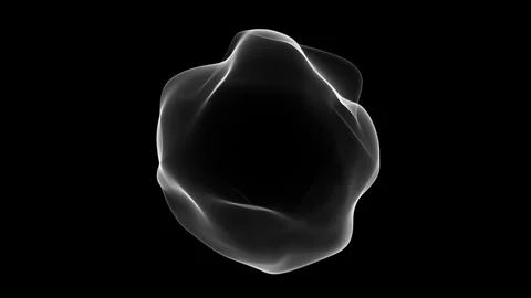 Organic White Sphere Video Background Stock Footage 340248879