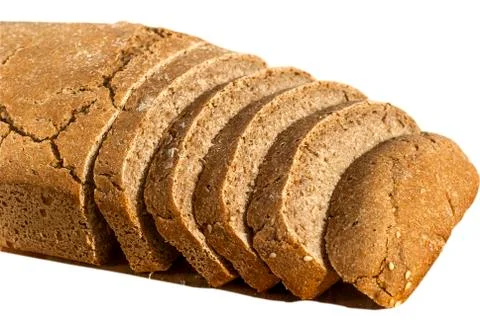 Organic yeast sliced bread Stock Photos