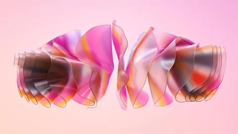 Organically animated shapes Stock Illustration