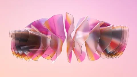 Organically animated shapes Stock Illustration