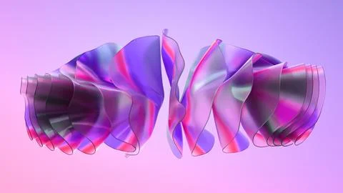Organically animated shapes Stock Illustration