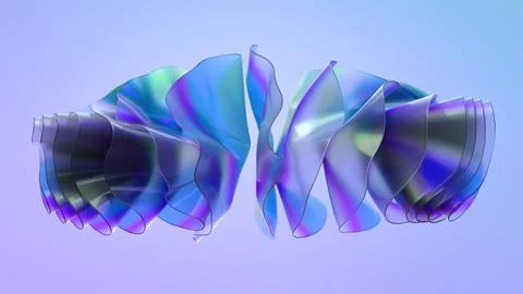 Organically animated shapes Stock Illustration