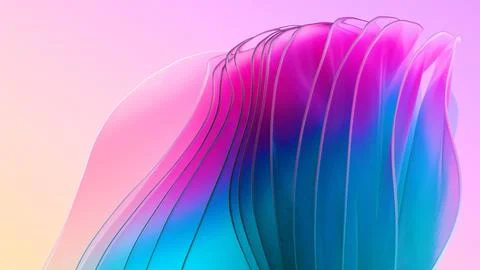 Organically animated shapes Stock Illustration
