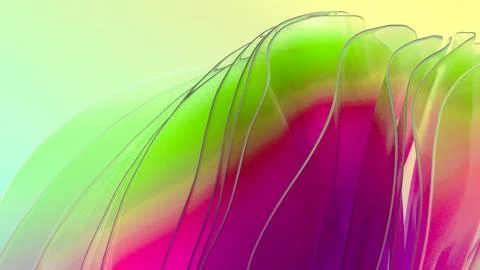 Organically animated shapes Stock Illustration