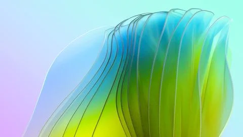 Organically animated shapes Stock Illustration