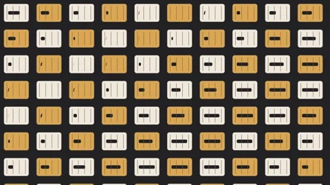 Organics Sorting Grid Seamless Circular Pattern Loop Stock Footage 347902966