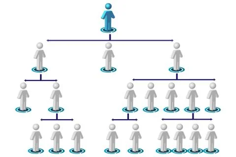 Organisation chart Stock-Illustration