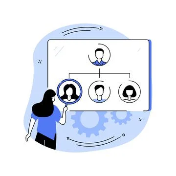 Organization abstract concept vector illustration. Stock Illustration
