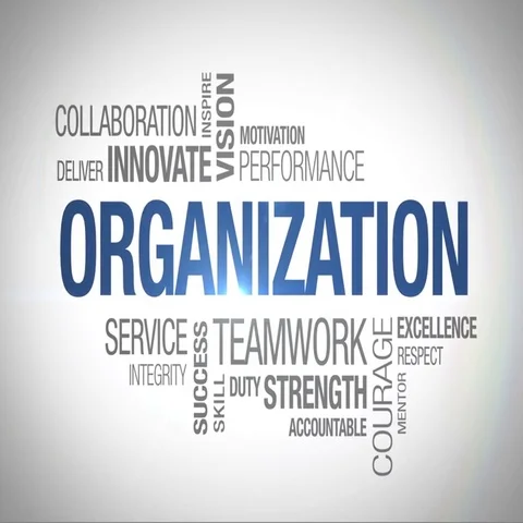 Organization - Animated Word Cloud Vidéo 69555144