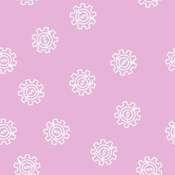 Organization business ethics line vector seamless pattern Illustrazione stock