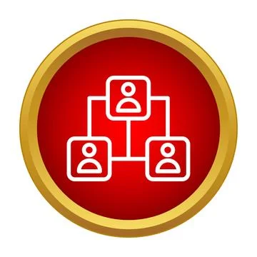 Organization chart displaying business hierarchy and teamwork structure Stock Illustration