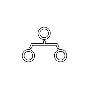 Organization chart icon hierarchy structure graph Stock-Illustration