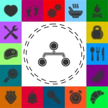 Organization chart icon - hierarchy structure イラスト素材