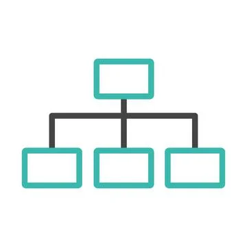 Organization chart structure Illustrazione stock