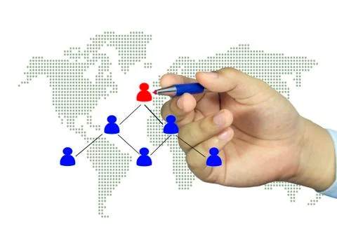 Organization chart in technology Stock Photos