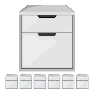 Organization file cabinet cartoon vector graphic Stock-Illustration