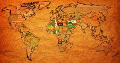 Organization of the Petroleum Exporting Countries Stock Illustration