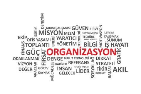 Organization - Turkish Language Stock Illustration