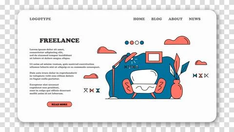 Organization of work process in the house. Remote work benefits. Distant work Illustrazione stock