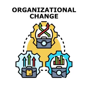 Organizational change vector concept illustration 库存插图