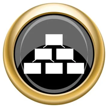 Organizational chart icon イラスト素材
