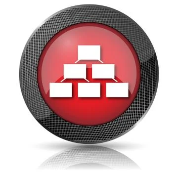 Organizational chart icon Ilustración de archivo
