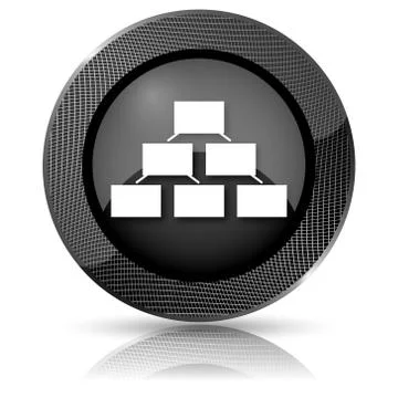 Organizational chart icon Ilustración de archivo