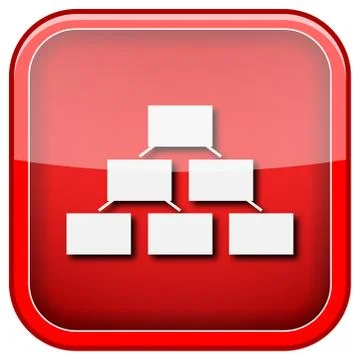 Organizational chart icon Stock Illustration