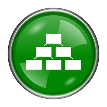 Organizational chart icon Stock Illustration