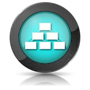 Organizational chart icon Ilustración de archivo