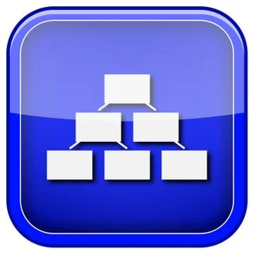 Organizational chart icon Ilustración de archivo