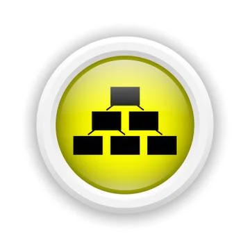 Organizational chart icon Stock Illustration