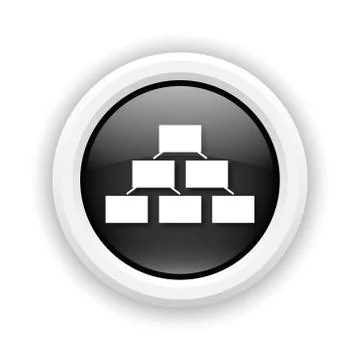 Organizational chart icon Stock Illustration