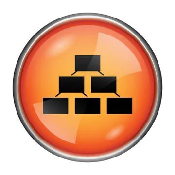 Organizational chart icon Stock Illustration