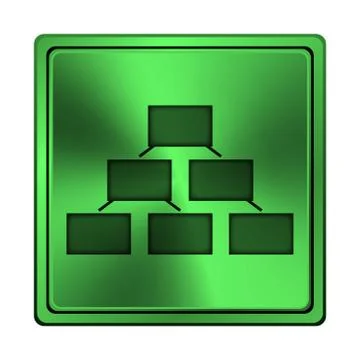 Organizational chart icon Stock Illustration