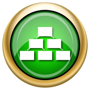 Organizational chart icon Ilustración de archivo